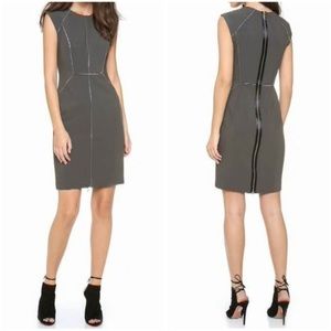 Rebecca Taylor Slim fit dress with zipper accents
